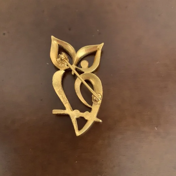 Vintage Trifari Owl brooch - Picture 5 of 6
